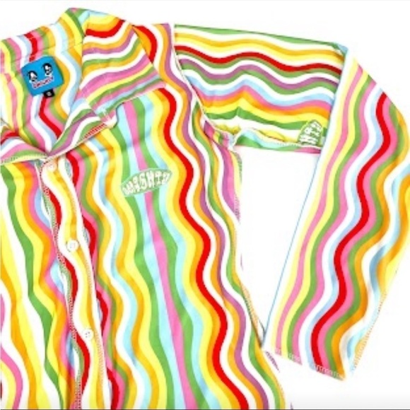 OMighty Rainbow Squiggly Shirt Small - Picture 12 of 13